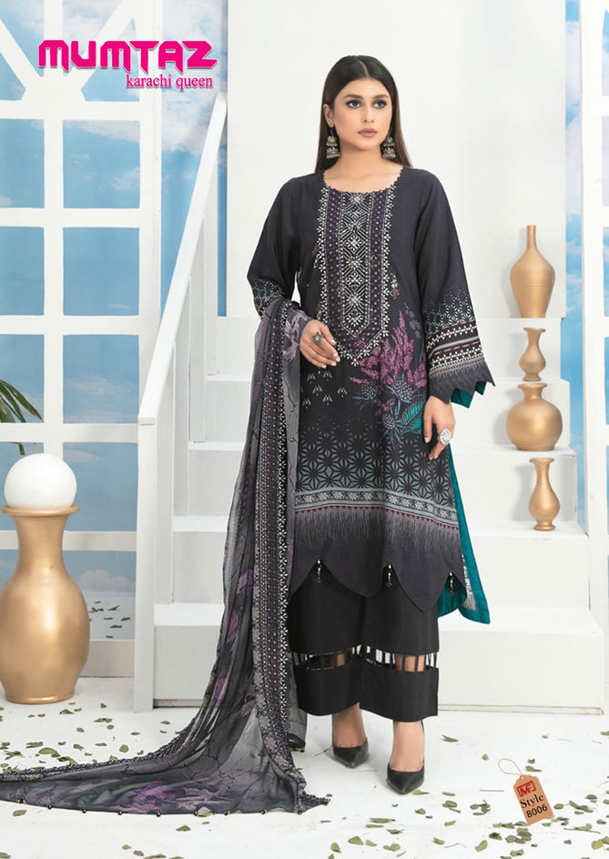 Mumtaz Karachi Queen Vol 8 By Madhav Karachi Cotton Dress Material